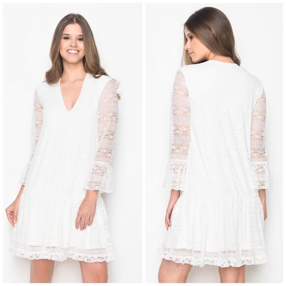 Somedays Lovin Dresses & Skirts - Somedays Lovin Fleetwood Cream Lace Dress